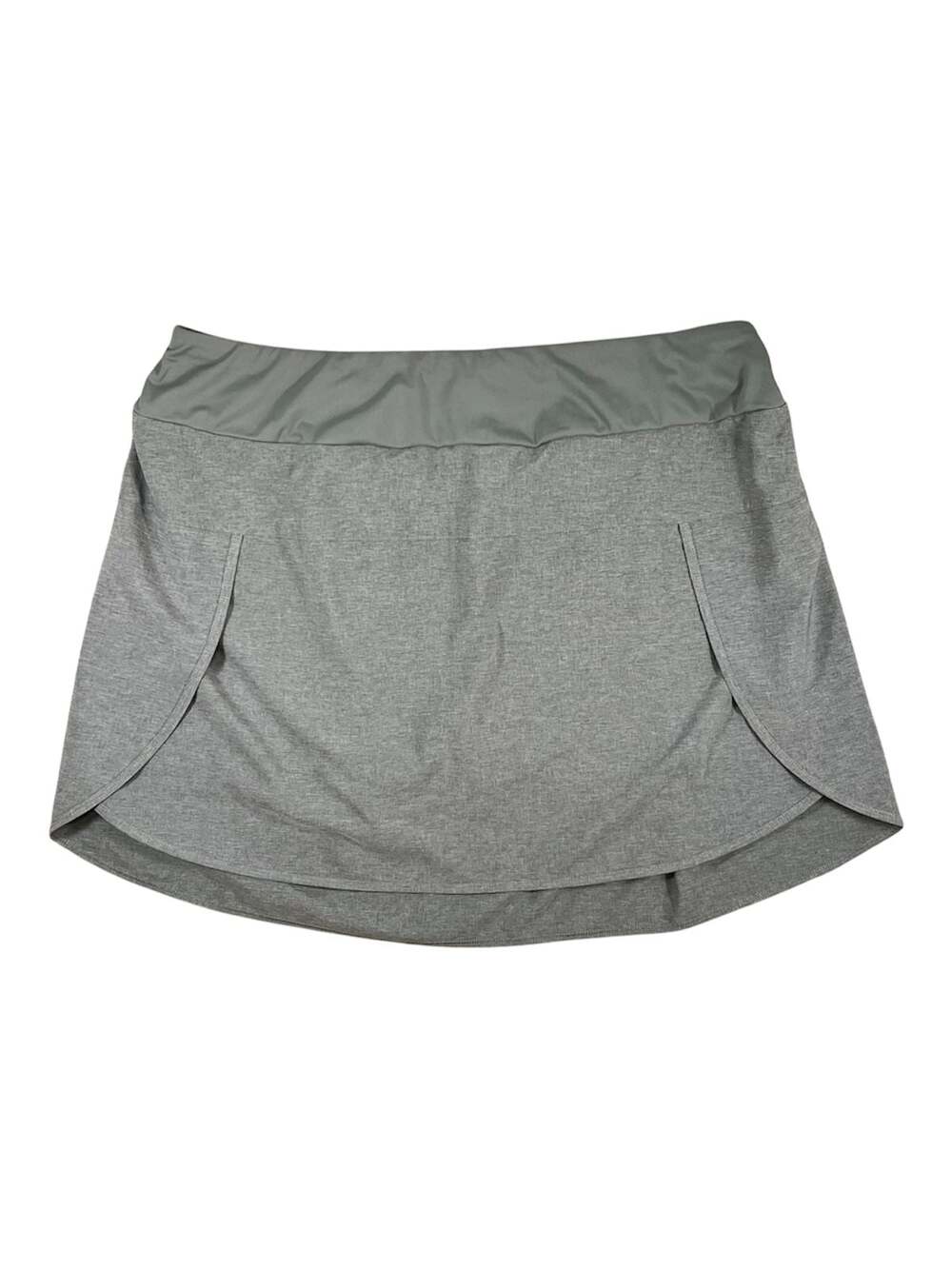 Kyodan Outdoor Women's Athletic Performance Skort with Zipper Pocket Grey